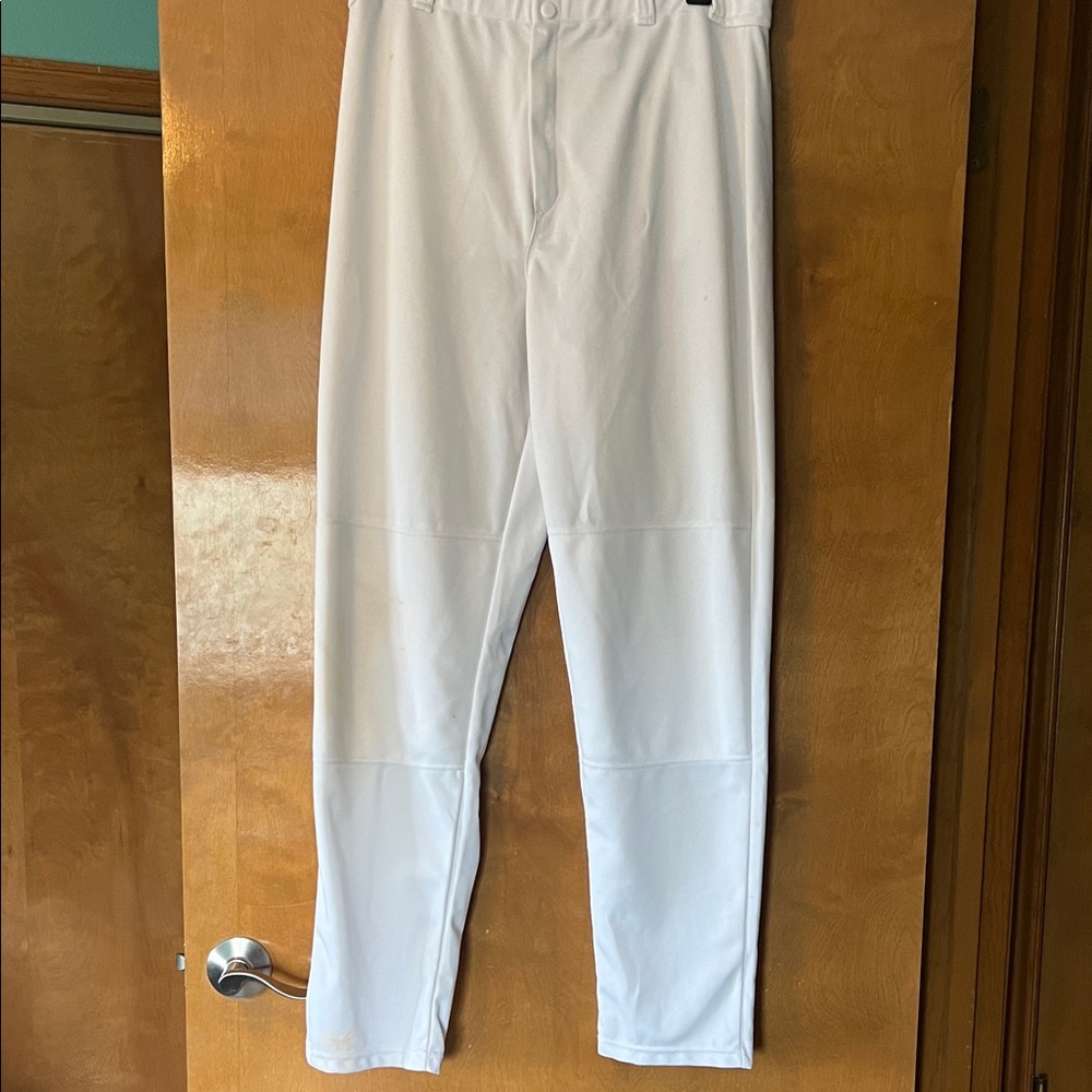 Rawlings White Men's Baseball Pants - Athletic Fit